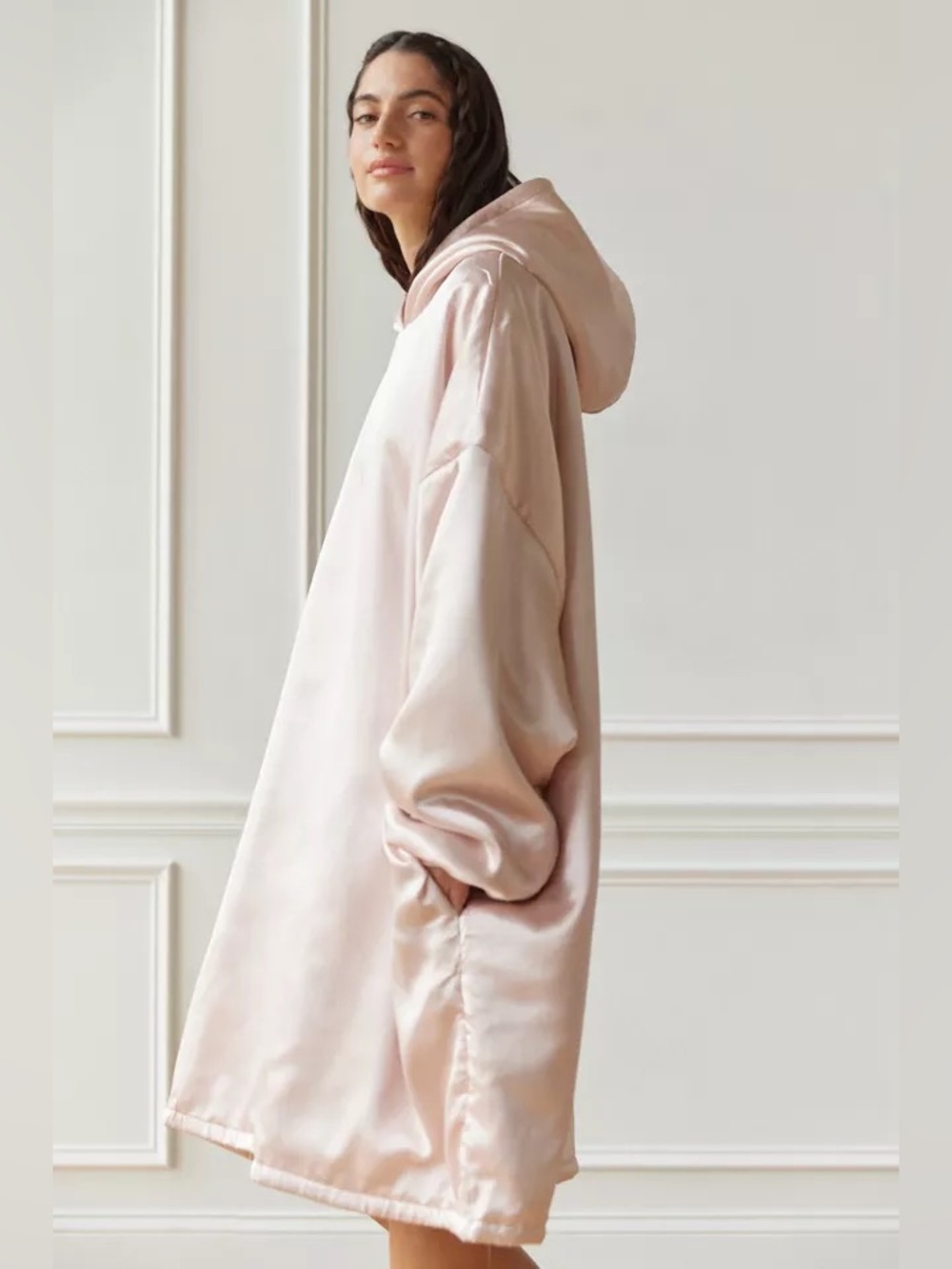 Kitsch - Glazey Oversize Satin Hoodie